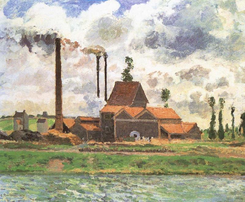 Camille Pissarro Shore plant oil painting image